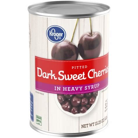 Kroger® Canned Pitted Dark Sweet Cherries In Heavy Syrup 15 25 Oz