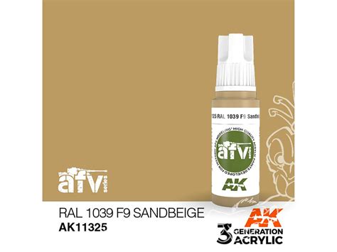 Ak Interactive Peinture Acrylique 3G AK11325 RAL 1039 F9 BEIGE SABLE