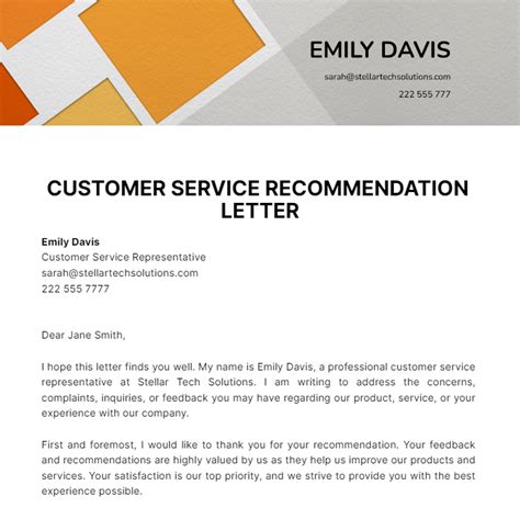 FREE Customer Service Letter Templates Examples Edit Online