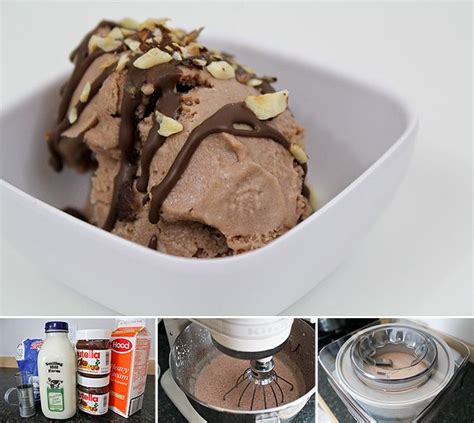 Nutella Ice Cream Yummy Nutella Recipes Nutella Ice Cream Homemade Ice Cream