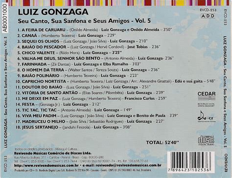 CD Luiz Gonzaga Seu Canto Sua Sanfona E Seus Amigos Vol 5