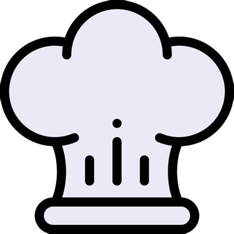 Chefs Hat Detailed Rounded Lineal Color Icon