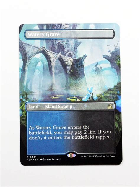 Watery Grave RVR Borderless 0301 Holo From Ravnica Remastered RVR