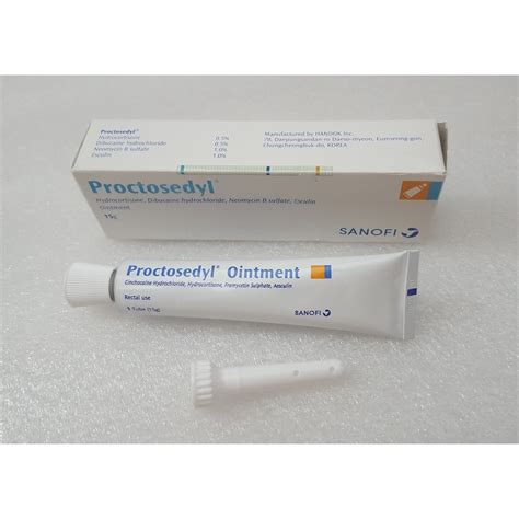 Proctosedyl Ointment 15g For Hemorrhoidspiles Care Shopee Singapore