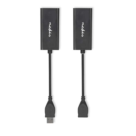 Nedis 2x USB Adapter USB A Hane Till RJ45 USB A Hona Till RJ45 0 2m