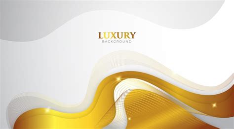 Fundo Branco E Dourado De Luxo Linhas Douradas E Fundo Cinza E