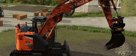 Fs Hitachi Head V Exevators Mod F R Farming Simulator