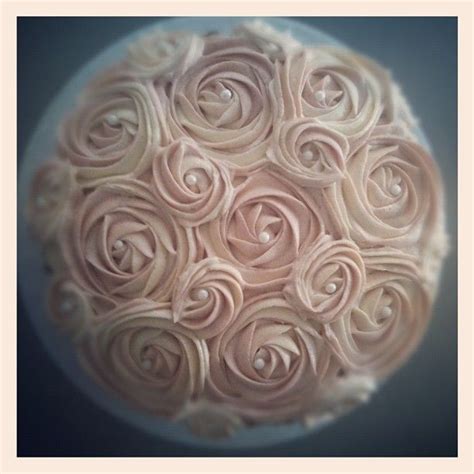 Coffee And Walnut Birthday Cake With Buttercream Roses Engagement