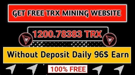 New Trx Mining Site Today 2023 New Trx Mining Site New Usd Mining