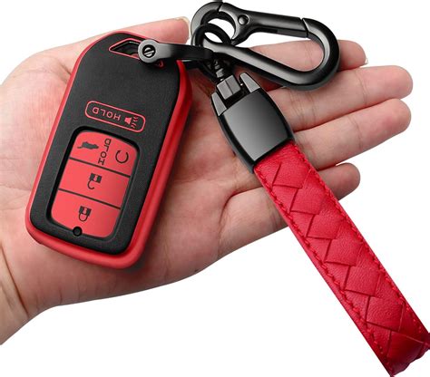 Amazon Sindeda For Honda Key Fob Cover With Leather Keychain Soft