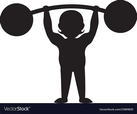 Strongman Circus Cartoon Royalty Free Vector Image