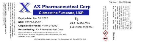 Clemastine Fumarate