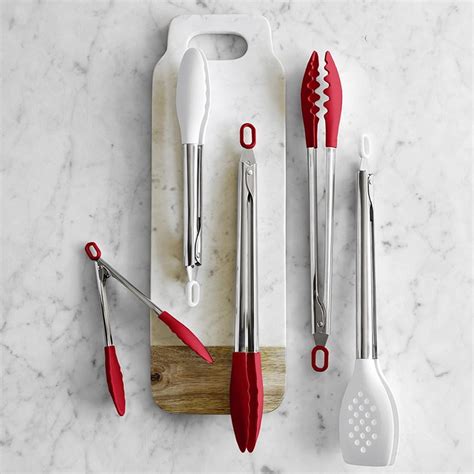 Williams Sonoma Stainless-Steel Silicone Tongs | Williams Sonoma AU