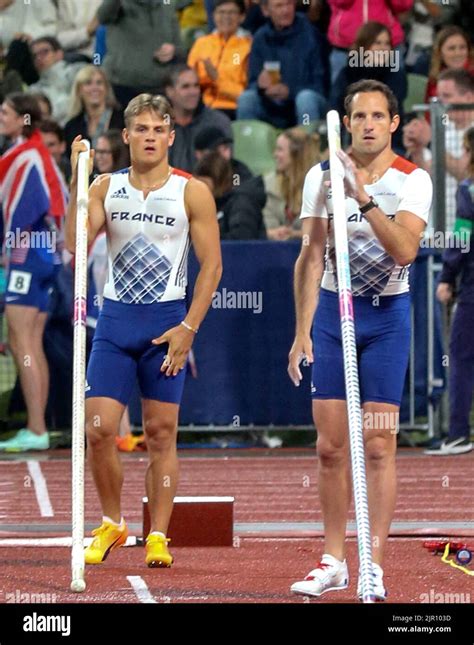 Thibaut Collet And Renaud Lavillenie Of France Finale Men S Pole Vault