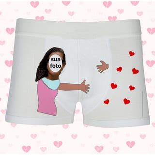 Cueca Box Personalizada Namorada Ciumenta Sua Foto Dia Dos