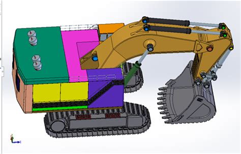 挖掘机图纸模型3D模型下载_三维模型_STEP模型 - 制造云 | 产品模型