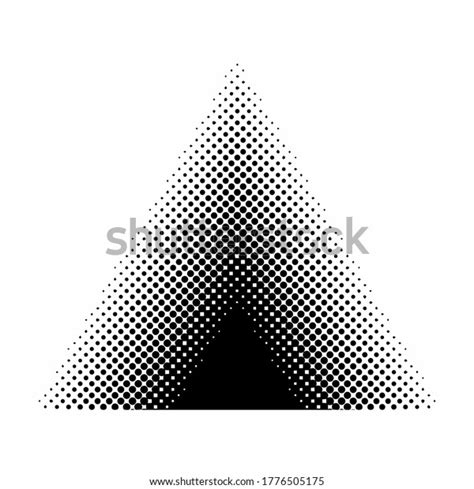 Abstract Triangle Halftone Pattern Collection Stock Vector Royalty