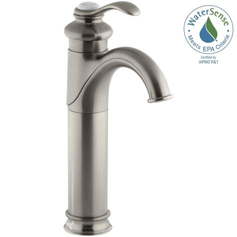 Kohler Fairfax Tall Single Hole Single Handle Low Arc Water Saving Bathroom Faucet In Vibrant