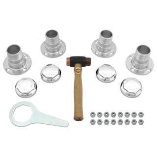 Centre Lock Conversion Kit Wire Wheel Octagonal Spinners Moss