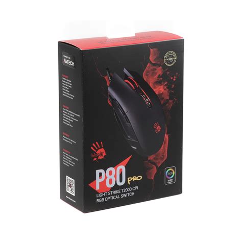 Игровая мышь A4Tech Bloody P80 Pro Black купить в Москве цены в