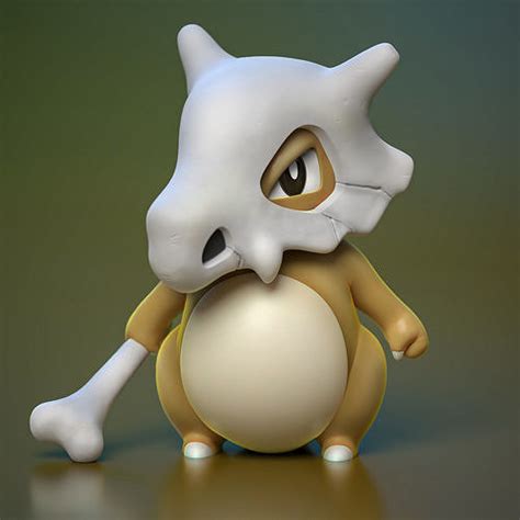 Cubone Pokemon 3d Model 3d Printable Cgtrader