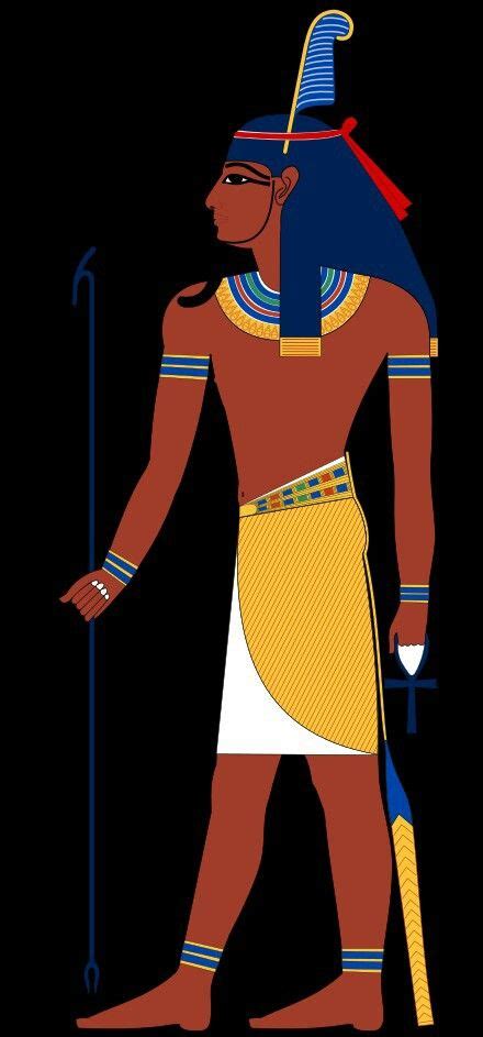 The Ancient Egyptian God Shu Is Represented As A Human With Feathers On