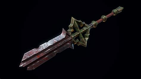 Broken Hero Sword | CGTrader