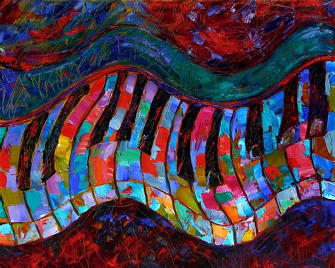 Debra Hurd Original Paintings And Jazz Art Abstract Piano Art Painting