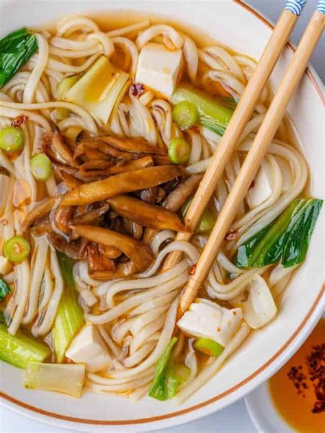 Udon Noodle Soup Miso Broth Cooking With Ayeh