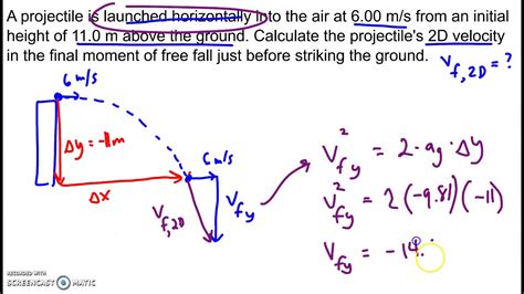 Projectile Motion Parabolic Motion Calculator Solving D Kinematics