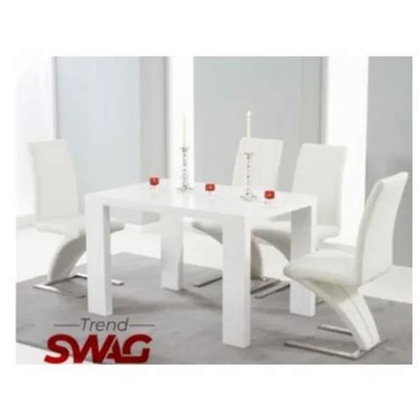 Trend Swag Wooden White Designer Dining Table At Rs Set In