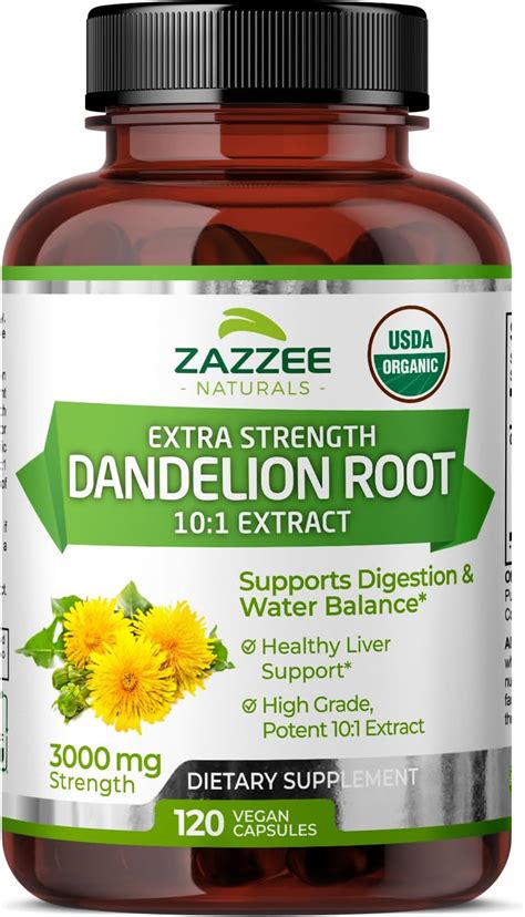 Amazon Dandelion Leaf Certified Organic Mg Capsules