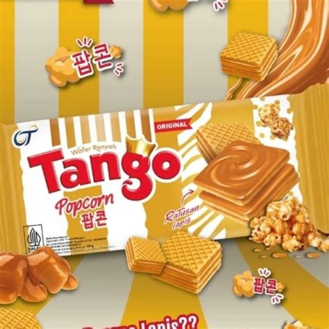 Jual Tango Wafer Renyah Rasa Popcorn 110gram Shopee Indonesia