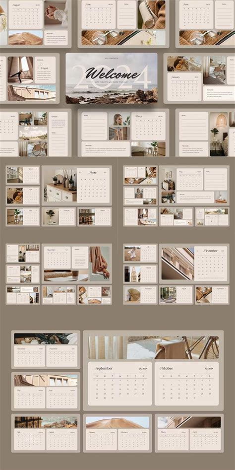 Hellomonth Aesthetic Calendar 2024 Template Nitrogfx Download