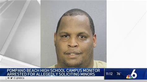 Pompano Beach High School Campus Monitor Arrested for Allegedly ...