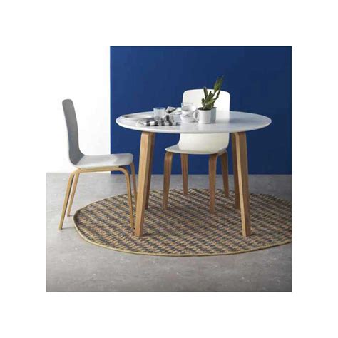 Table De Repas Ronde Blanc Bois Olivia