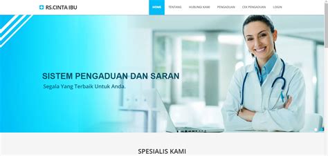 Aplikasi Pelayanan Dan Pengaduan Rumah Sakit Berbasis Web Kios Code Riset