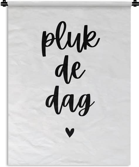 Wandkleed Wanddoek Carpe Diem Quotes Pluk De Dag Spreuken