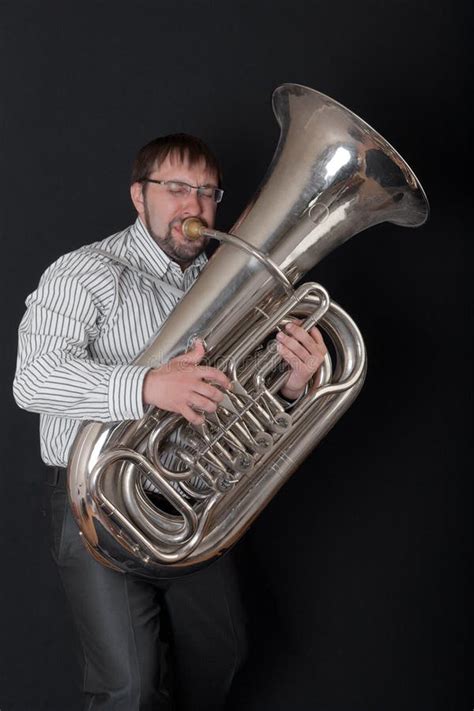 Man Playing A Tuba Royalty Free Stock Photos Image 21103788