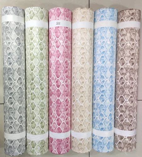 Multicolor Printed Polyester Curtain Fabric GSM 200 250 At Rs 52