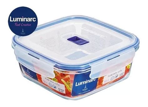 Contenedor Vidrio Temp Pure Box Luminarc Taper Vianda 1220cc