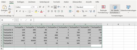 Wie Kann Ich Eine Tabelle In Excel Formatieren Deutschland