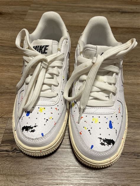 Nike Air Force Dj Paint Splatter White Sail S Gem