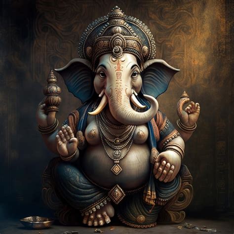 Premium Photo Illustration Of Lord Ganesha For Ganesh Chaturthi