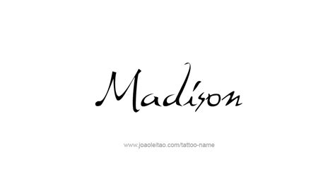 Madison Usa Capital City Name Tattoo Designs Tattoos With Names