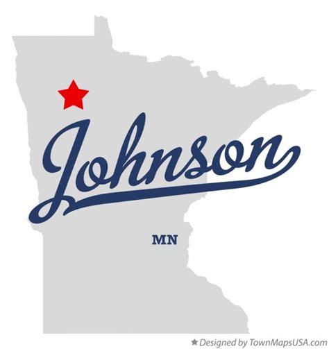 Map Of Johnson Polk County Mn Minnesota