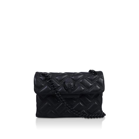 Mini Kensington Drench Black Quilted Leather Mini Bag By Kurt Geiger