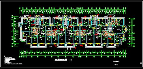 某多层住宅楼cad平立剖面设计施工图住宅小区土木在线