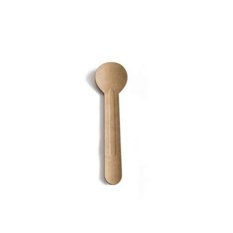 Kraft Paper Cardboard Spoons Disposable Compostable Pack Of 10