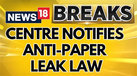 Centre Notifies Anti Paper Leak Law Amid Neet Ugc Net Controversy